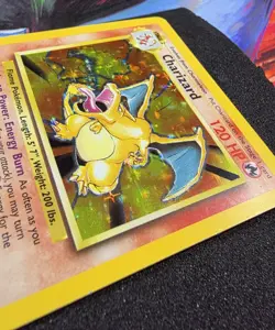 1999 Pokemon Base Set Charizard 4/102 Holo Unlimited LP - Authentic Vintage - Image 4
