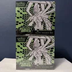 Pokemon Center TCG Mega Evolution Perfect Order Elite Trainer Box ETB SEALED x 2 - Image 1