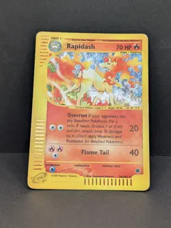 Rapidash 026/165 Expedition Base Set Holo Rare Pokemon TCG Nintendo MP+ - Image 3