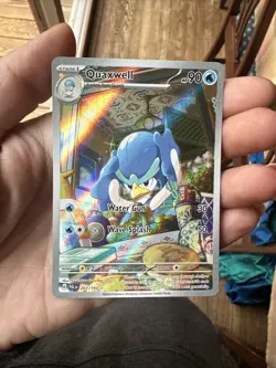 Pokemon TCG Quaxwell Scarlet & Violet - Paldea Evolved 207/193 Holo Illustration - Image 1
