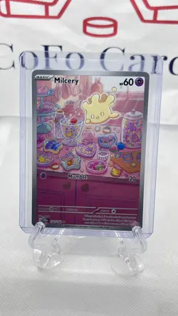 Pokemon TCG Milcery 152/142 Sv07: Stellar Crown Illustration Rare Holo 60HP - Image 1