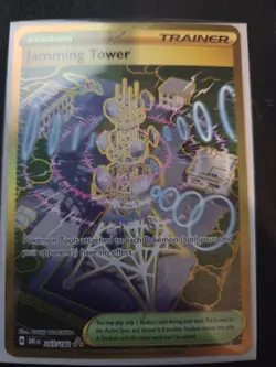 NM Jamming Tower 243/182 Hyper Rare Destined Rivals Pokemon - Image 1