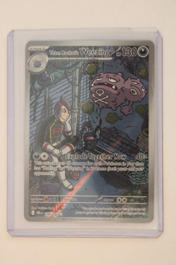 Pokemon TCG Team Rocket's Weezing 199/182 Sv10: Destined Rivals Holo Near Mint - Image 1