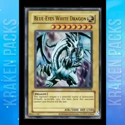 YUGIOH Blue-Eyes White Dragon RP01-EN001 Ultra Rare 💎 Near Mint 💎 2020 - Image 1