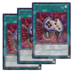 Yugioh - Enemy Controller x 3 - 1st Edition Ultra Rare NM - Free Holo Card - Image 1