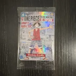 SEALED One Piece CCG Monkey D Luffy Promo Foil US Voyage (FROM RUTGERS 1/27) - Image 1