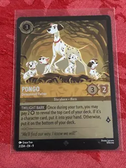 FOIL Disney Lorcana: Fabled - Pongo - Determined Father - 02/204 FOIL - Image 1