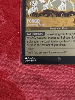 FOIL Disney Lorcana: Fabled - Pongo - Determined Father - 02/204 FOIL - Image 4