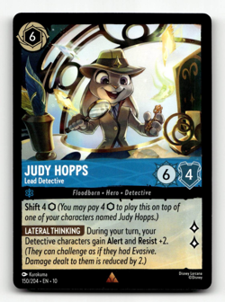 Disney Lorcana Judy Hopps - Lead Detective - Whispers in the Well - Image 1