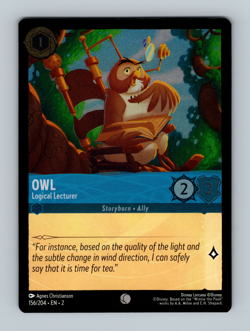 Disney Lorcana: Rise of the Floodborn - Owl - 156/204 (Cold Foil) - Image 1