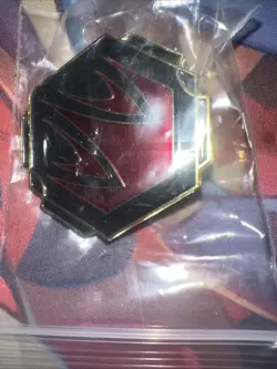 Lorcana Whispers in the Well League Promo Pin Ruby Ink with Free Shipping - Image 1