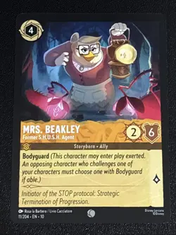 Disney Lorcana Whispers in the Mrs. Beakley-Former S.H.U.S.H. Agent 11/204 NM - Image 1