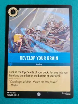 Disney Lorcana TCG - Fabled: Develop Your Brain (163/204) - Common - Near Mint - Image 1