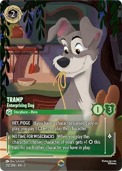 Disney Lorcana | Tramp - Enterprising Dog (Enchanted) | 212/204 | Archazia's ... - Image 1