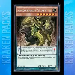 YUGIOH Amorphage Sloth SHVI-EN030 Secret Rare 1ST ED NM 💎 PACK FRESH - Image 1