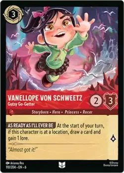 VANELLOPE VON SCHWEETZ 110/204 Disney Lorcana Azurite Sea UNCOMMON - Image 1