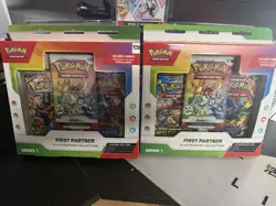 Pokemon First Partner Illustration Collection Series 1 Promo Box x2 English - Image 1