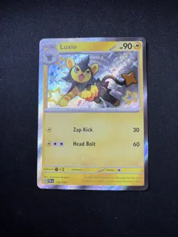 Pokemon TCG Luxio Scarlet & Violet: Paldean Fates 136/091 Holo Shiny Rare. 88 - Image 1