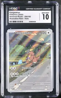 Kangaskahn 204/182 IR Illustration Rare Pokemon Destined Rivals CGC 10 GEM MINT - Image 1