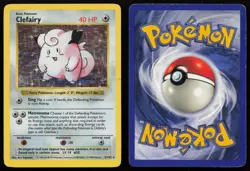 Clefairy 5/102 Unlimited Holo Base Set Shadowless Pokemon English HP - Image 3
