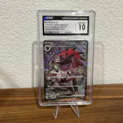 POKEMON N’s ZOROARK EX SAR JAPANESE MEGA DREAM 242/193 CGC 10 - Image 1