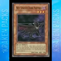 YUGIOH Neo Spacian Dark Panther POTD-EN005 Super 1ST ED NM 💎 PACK FRESH 💎 - Image 1