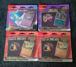 Pokemon TCG Ascended Heroes Tech Sticker Collection 4 Sealed Packs - Image 1