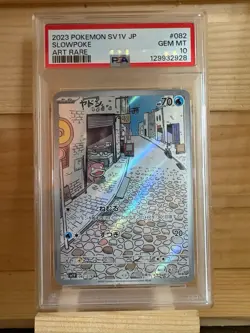 Pokemon 2023 SV1V JP Slowpoke 082/078 Art Rare Japanese PSA 10 - Image 1