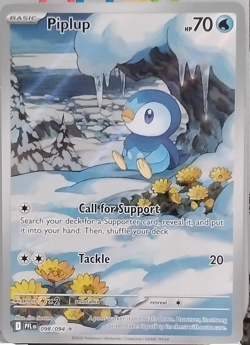 Pokemon TCG Piplup Illustration Rare Holo Me02: Phantasmal Flames 098/094 2025 - Image 1