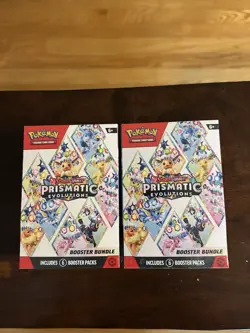 Pokemon TCG Evolutions Prismatic Booster Bundle 2X Sealed - Image 1