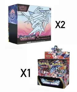 PRE-SALE Pokemon Chaos Rising PKC ETB X2 & Booster Box Lot - SHIPS BY 5/24 - Image 1