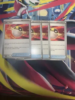 4x Pokemon TCG - Ultra Ball (Playset) - NM Condition - Image 1
