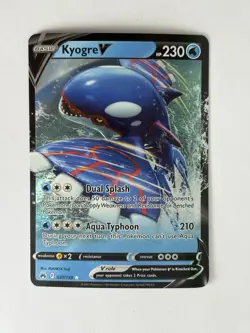 Kyogre V 037/159 Crown Zenith Ultra Rare Full Art Pokemon - Image 1