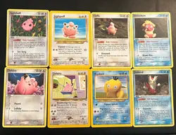 Pokemon TCG Vintage Lot of 11 Igglybuff Holofoil Cleffa Smoochum Unseen Forces - Image 1