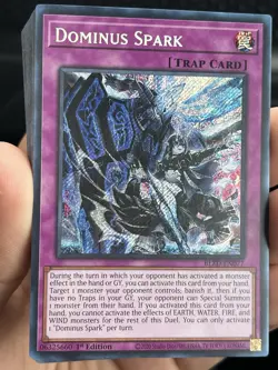 Dominus Spark Secret Rare First Edition Mint Condition Yu-Gi-Oh TCG Card - Image 1