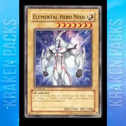 YUGIOH Elemental Hero Neos POTD-EN001 1ST ED NM - PACK FRESH/NO PLAY - Image 1