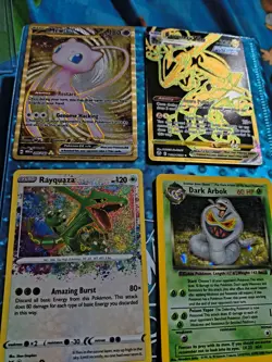 Pokemon TCG lot 4 cards -Card Foil Lot: Mew ex 205/165, Rayquaza VMAX TG20/TG30 - Image 2