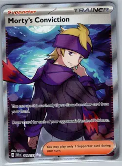 Morty's Conviction 201/162 SV05: Temporal Forces - Pokemon Card - NM - Image 1
