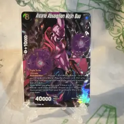 Dragon Ball Super Card Arcane Absorption Majin Buu Secret Rare Foil BT6-126 - Image 1