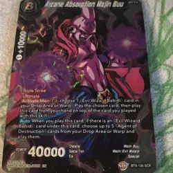 Dragon Ball Super Card Arcane Absorption Majin Buu Secret Rare Foil BT6-126 - Image 4