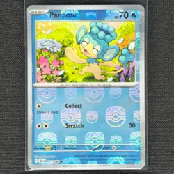 Panpour - 017/086 - Masterball Holo - Black Bolt - Pokemon Card - NM/M - Image 1