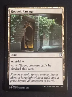 1x Rogue's Passage (270) Commander 2019 LP MTG Magic the Gathering x1 MKE - Image 1
