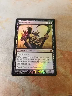Grave Titan FOIL Media Promo MTG LP - Image 1