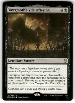 Yawgmoth's Vile Offering 114 Rare Dominaria Magic: The Gathering Near Mint - Image 1