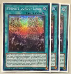 3x (M/NM) Primite Lordly Lode MP25-EN114 Prismatic Secret Rare 1st Ed. Yugioh - Image 1