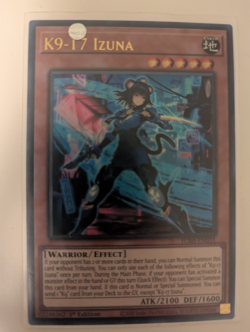 Yugioh K9-17 Izuna JUSH-EN031 Ultra Rare - Image 1