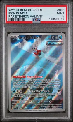 2023 POKEMON SVP EN-SV BLACK STAR PROMO #066 IRON BUNDLE PSA 9 - Image 1