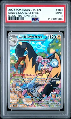 2025 POKEMON JTG EN-JOURNEY TOGETHER ILLUSTRATION RARE IONO'S KILOWATTREL PSA 9 - Image 1