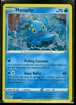Pokemon MANAPHY SWSH275 - Silver Tempest - RARE HOLO PROMO - MINT - Image 1