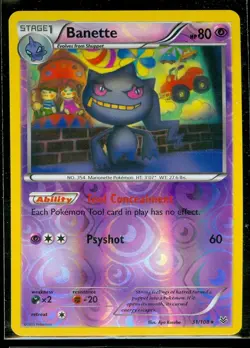 Pokemon BANETTE 31/108 - XY Roaring Skies - RARE Rev Holo - NEAR MINT/MINT - Image 1